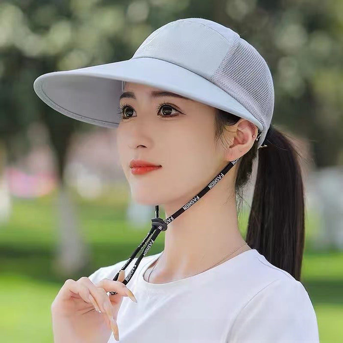 Wholesale Sunshade duckbill cap, outdoor cycling cap, men's casual breathable sun protection fishing sun baseball cap
