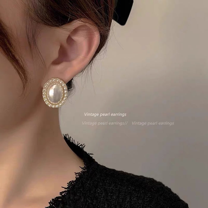 Wholesale Pearl Alloy Tassel Ear Clip JDC-ES-Guany003