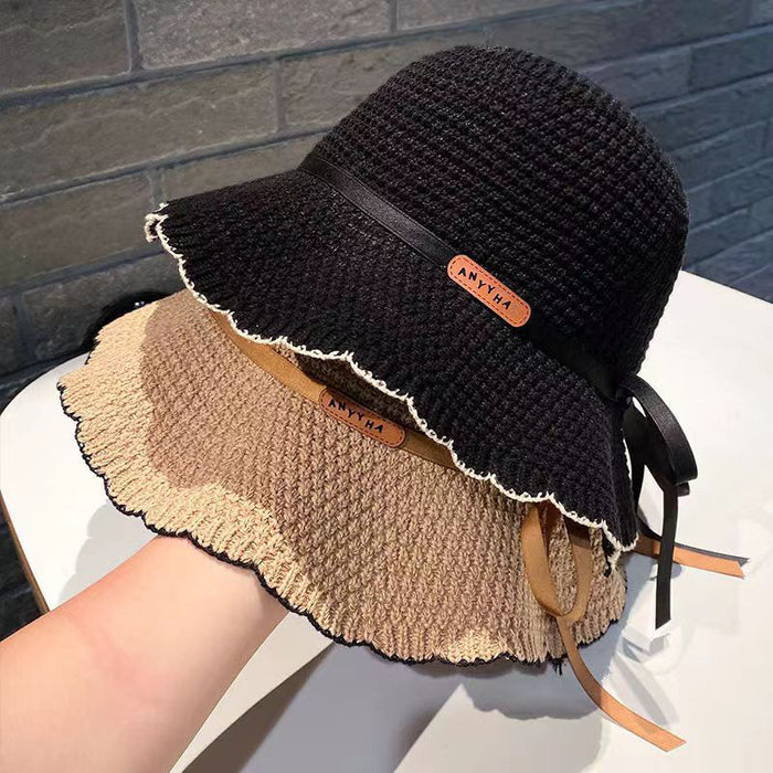 Wholesale Hat Women's Summer New Sunscreen Sun Hat Fisherman Hat Bow Sun Hat