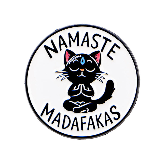 Wholesale Monster Cat English Brooch Badge Clothing Backpack Accessory