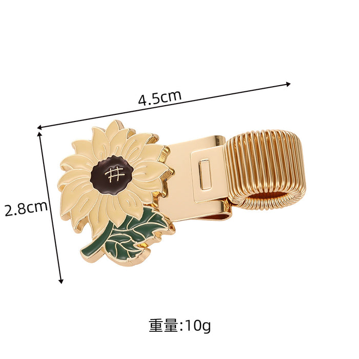 Wholesale Metal Pen Clip with Spring Flower Design Notebook Accessory MOQ≥5