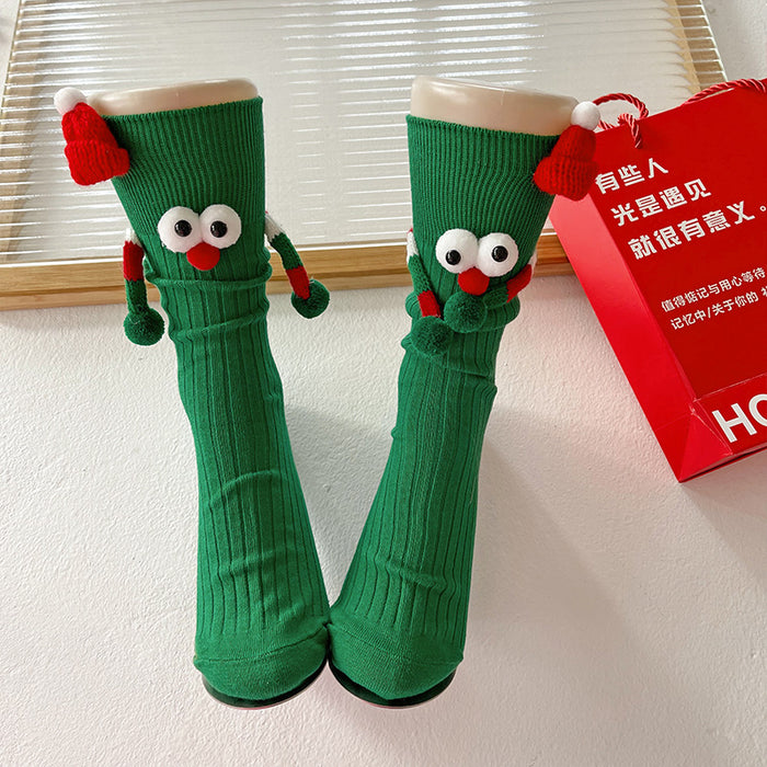 Wholesale  socks female Red couple gift mid-calf socks New Year cute