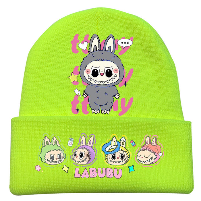 Wholesale   knitted hat autumn and winter new wool hat adult outdoor warm hat cross-border cartoon cold hat