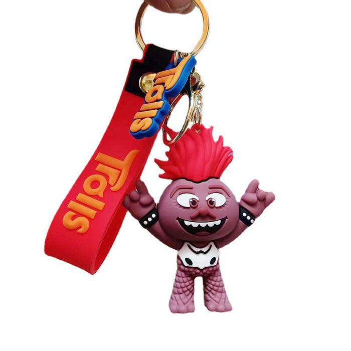 Wholesale Silicone Cartoon Doll Keychain JDC-KC-MingT113