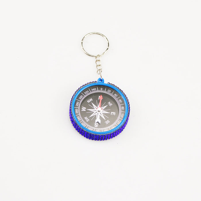 Wholesale Alloy Outdoor Compass Diamond Keychain JDC-KC-TouMS054