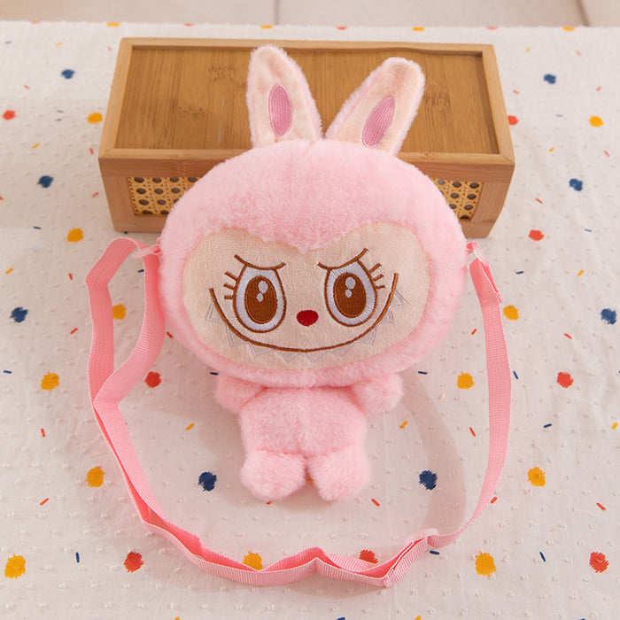 Wholesale Plush Bag Cartoon Children' s Coin Purse  Cute Bunny Doll Crossbody Shoulder Bag