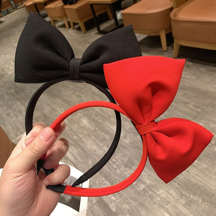 Wholesale Cute and Sweet Three-dimensional Bow Headband JDC-HD-MiaoY001