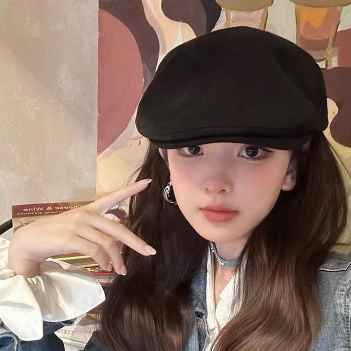 Wholesale Retro British reverse wearing duckbill beret