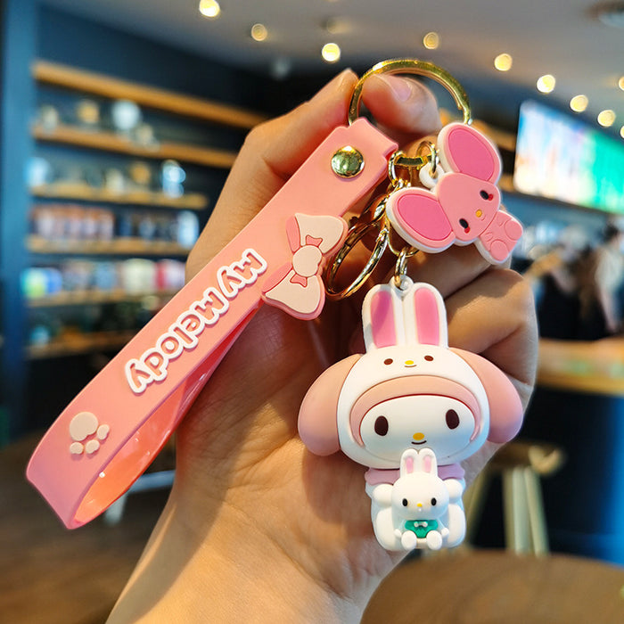 Wholesale Cartoon Silicone Doll Keychain JDC-KC-Tingm286