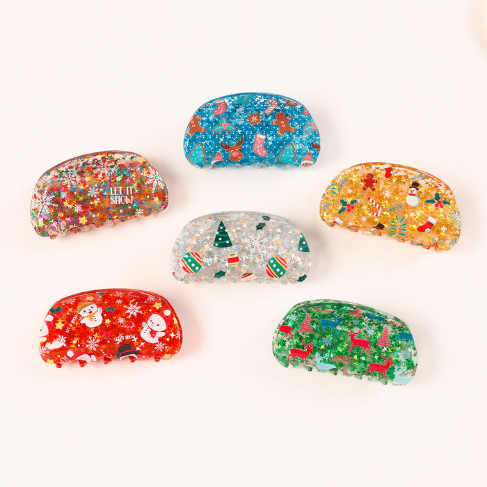 Wholesale Christmas ornaments semicircle clip