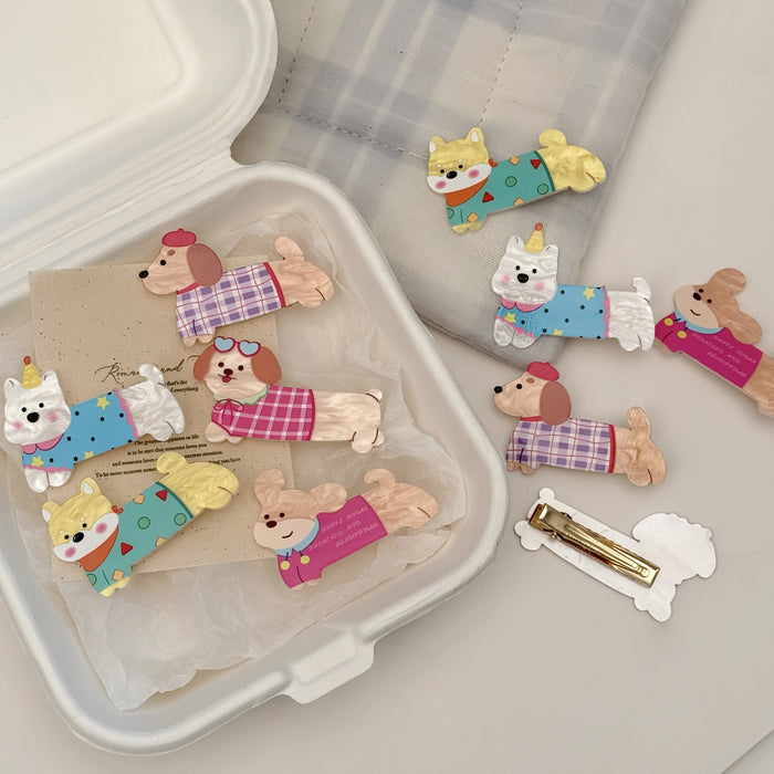 Wholesale Cute Cartoon Animal Puppy Hair Clips