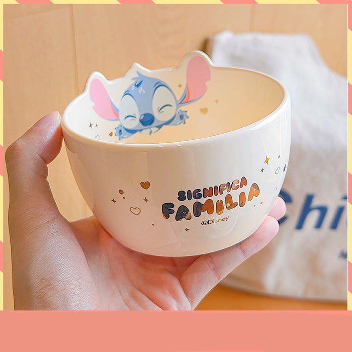 Wholesale Cartoon Pattern Single-Serving Ceramic Bowl and Plate Tableware Set