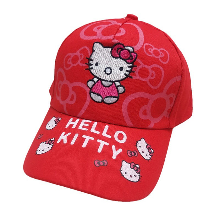 Wholesale Children's embroidered baseball cap, cute cartoon cat duckbill cap, children's sun protection and sunshade hat