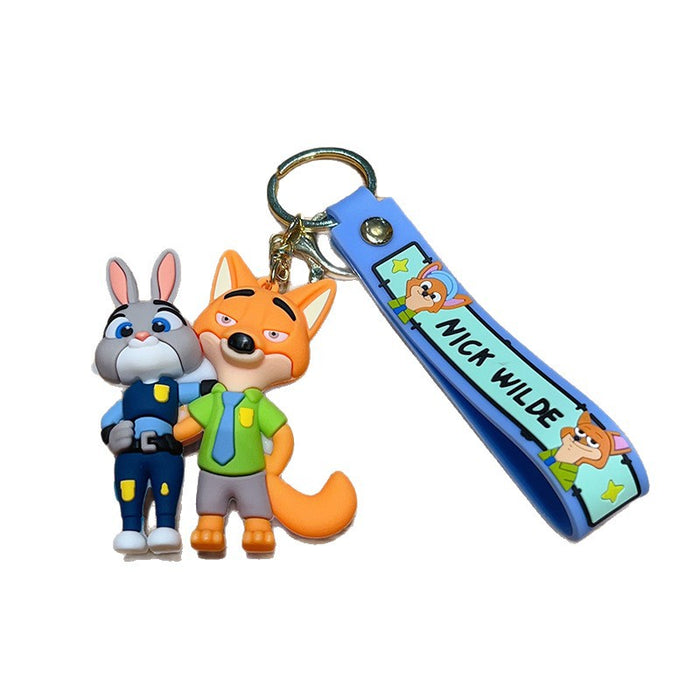 Wholesale Cartoon keychain anime hanging decoration rabbit plush keychain