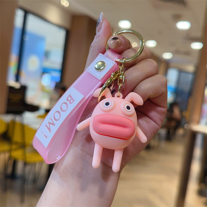 Wholesale Cartoon 3D Doll Keychain Car Bag Pendant
