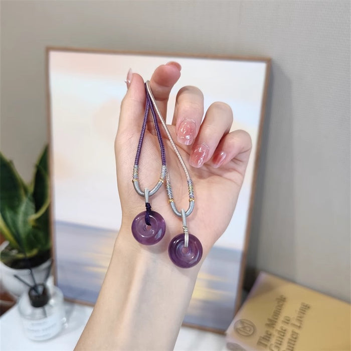 Wholesale Minimalist new necklace, minimalist temperament, purple pendant, collarbone chain