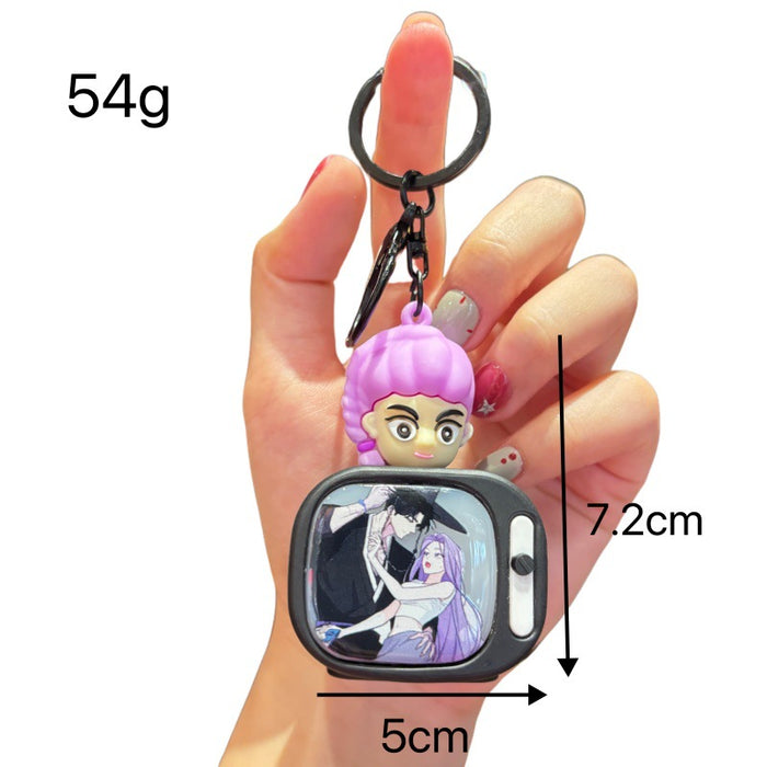 Wholesale Kpop Creative Light-Up TV Keychain