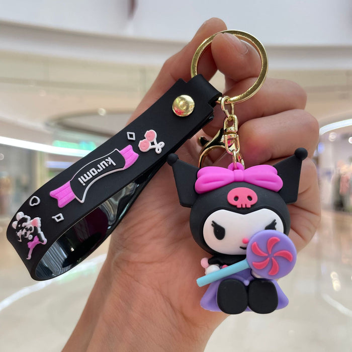 Wholesale Cute cartoon keychain creative couple bag pendant, car keychain pendant, small gift