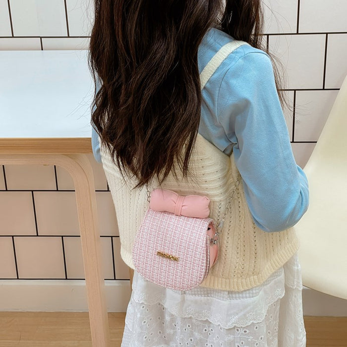 Wholesale Children's Bag Style Plaid Crossbody Lipstick Accessories Small Bag