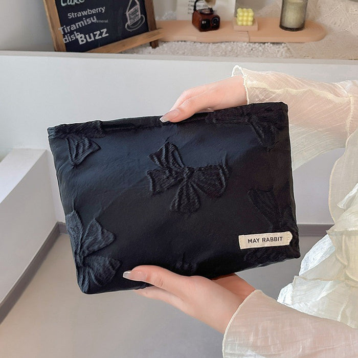 Wholesale Vintage relief makeup bag, large capacity canvas bag, inner liner bag