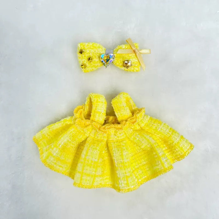 Wholesale Vinyl doll clothes change cute sweet skirt