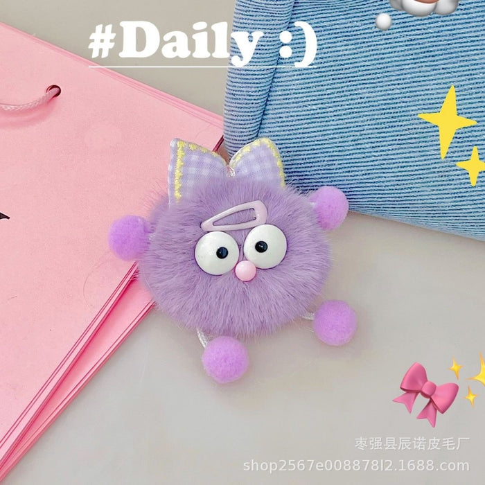 Wholesale New Butterfly Knot Keychain Pendant Plush Doll Bag Pendant