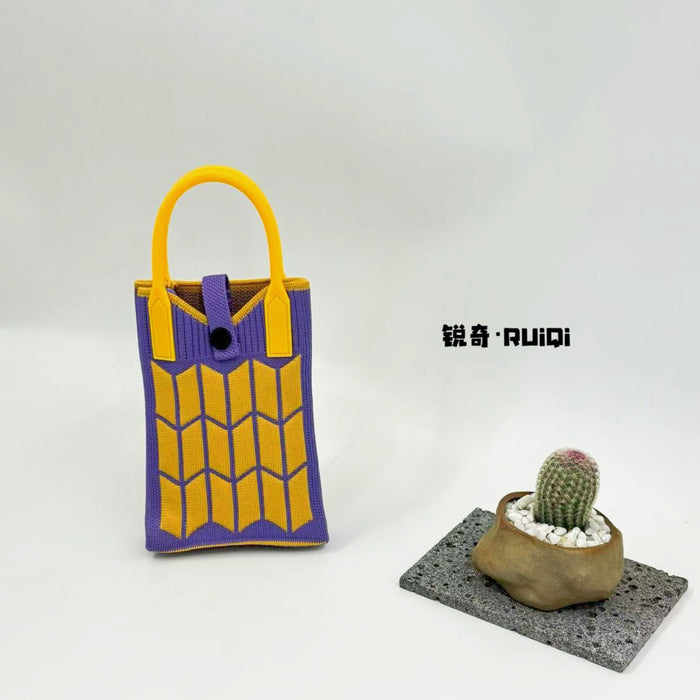 Wholesale Cute Cartoon Knitted Mobile Phone Bag  Easiest for Match Shoulder Bag Coin Crossbody Portable