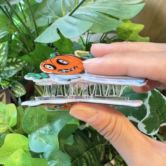 Wholesale  pumpkin skull ghost scratching clip funny hairpin personality ponytail clip  hair accessories