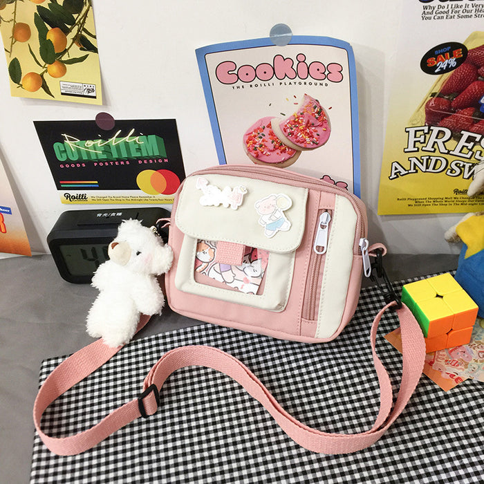 Wholesale Customized new canvas bag, crossbody bag, artistic versatile, cute shoulder bag