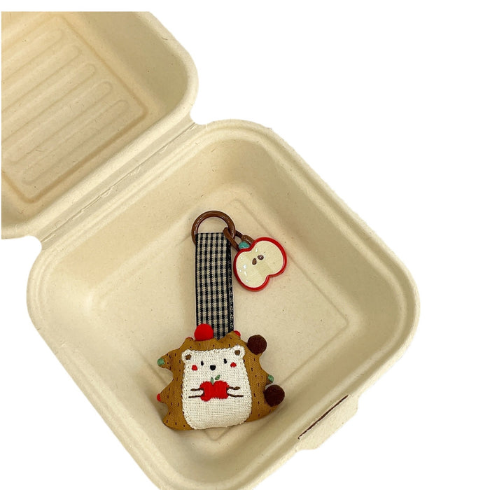 Wholesale Bear Pendant Fabric Small Animal Keychain Bag Hanging Accessories