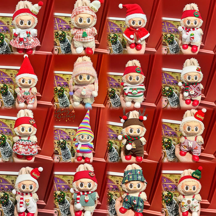 Wholesale Plush doll sweater with pendant and Christmas doll clothes