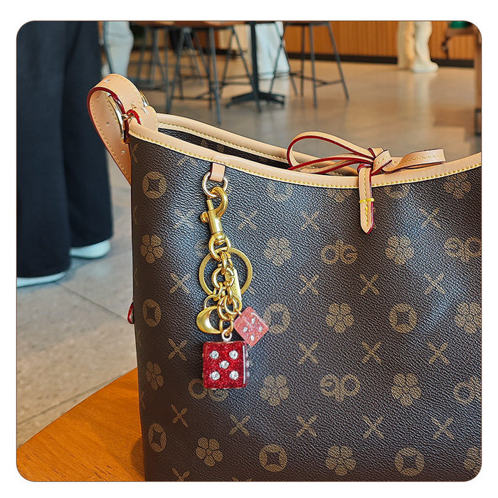 Wholesale Bag Pendant Diamond Keychain Elegant Personalized Accessories