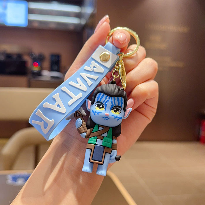 Wholesale Cartoon Keychain Doll Bag Couple Pendant Car Key Ring