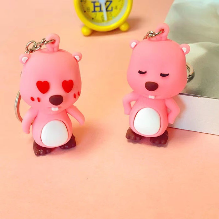 Wholesale Keychain cartoon doll couple bag pendant