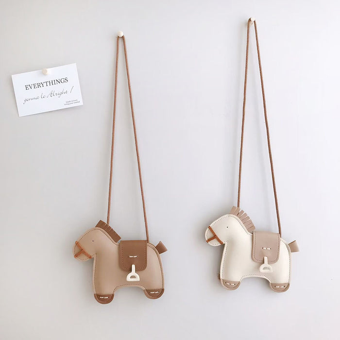 Wholesale  PU leather pony shape children's small bag boys and girls