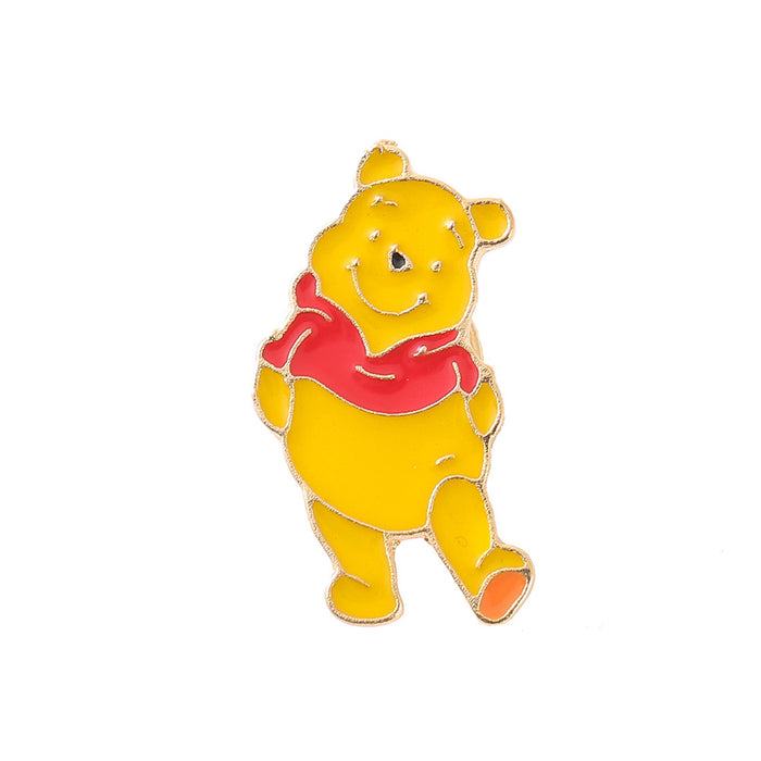 Wholesale Electroplated Metal Cartoon Brooch Pin Fashion Accessory For Bags Clothing Gift