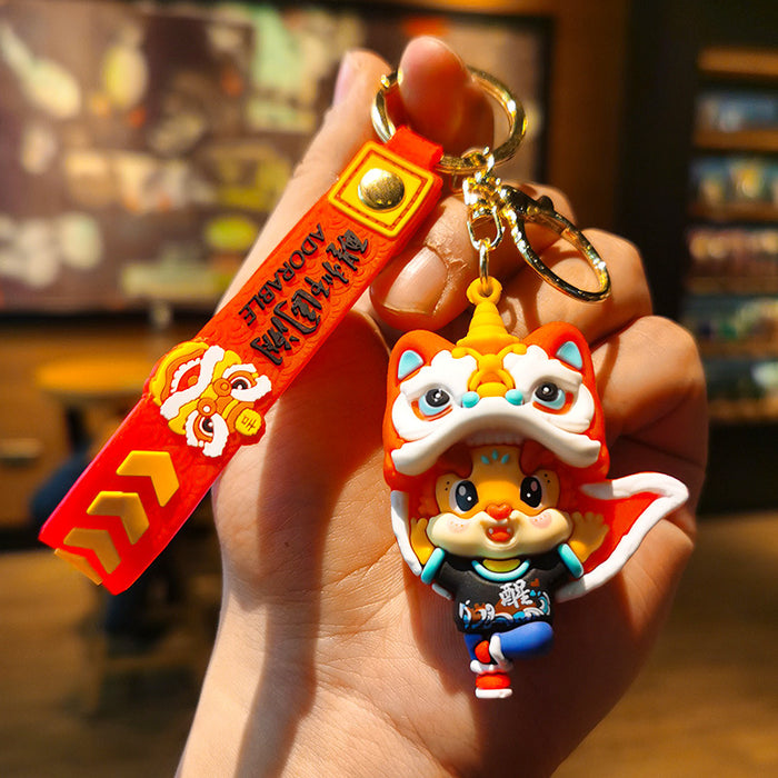 Wholesale Cartoon Doll Rubber Keychain JDC-KC-Tingm166