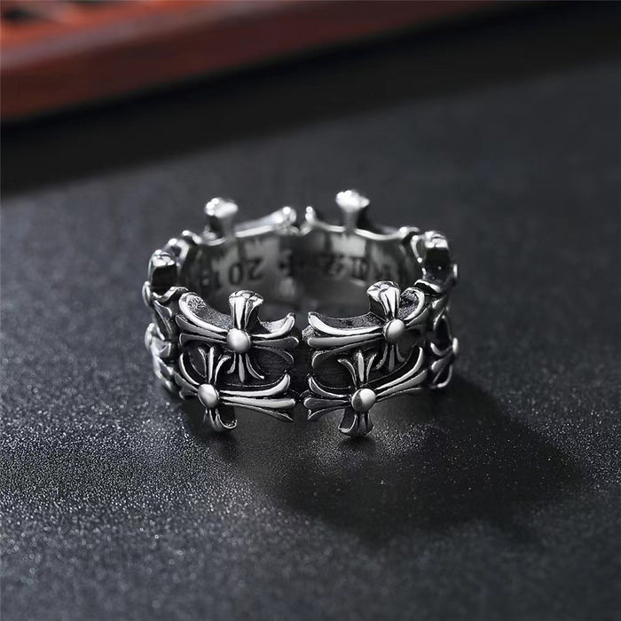 Wholesale Alloy Cross Opening Ring JDC-RS-Yud025