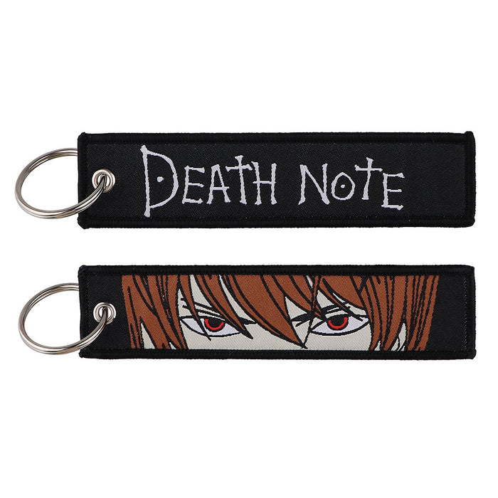 Wholesale Anime Style Cloth Keychain Woven Label Pendant Trendy Bag Charm Car Key Accessory For Everyday Use