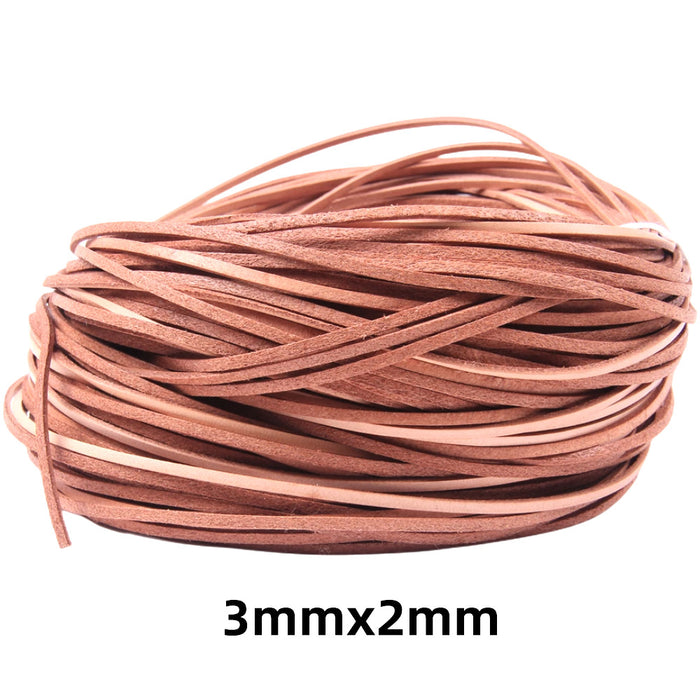 Wholesale 100pcs Round  Cowhide Rope Accessories Mobile Phone Case Leather Rope Braided Rope