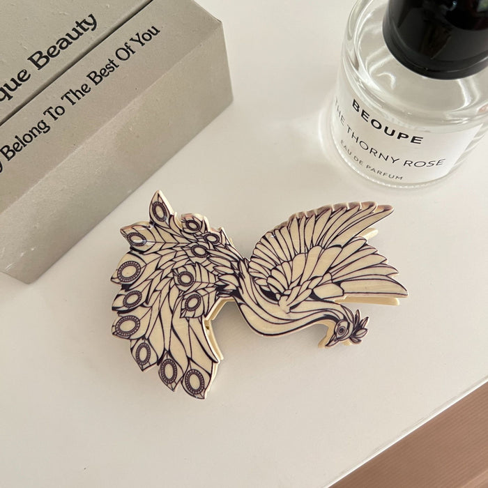 Wholesale Bird acetate clip woodpecker hairpin peacock animal hairpin creative all-match large shark clip hair accessories