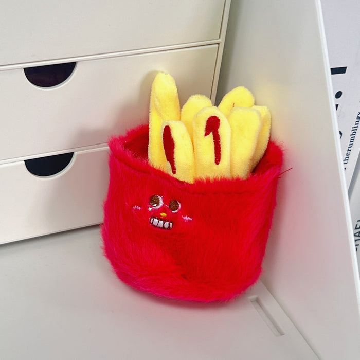 Wholesale Burger pendant accessories keychain cartoon simulation food series doll bag pendant doll machine