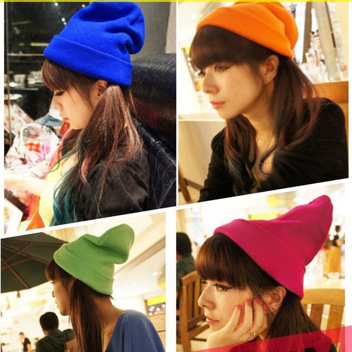 Wholesale Acrylic Solid Color Autumn and Winter Knitted Wool Hat JDC-FH-HWT007