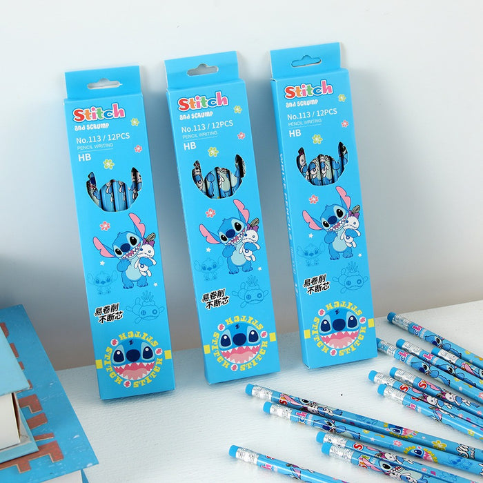 Wholesale Wooden pencils 12pcs/ box with eraser HB lead