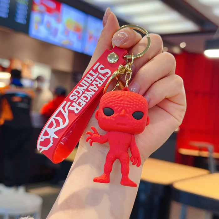 Wholesale PVC Keychain Cartoon Doll Bag Charm Car Key Accessory Gift