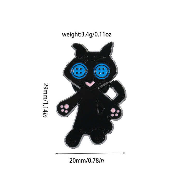 Wholesale Ghost Mom Cartoon Family Brooch Metal Pin Electroplated Fashion Accessory For DIY Craft And Party Gift