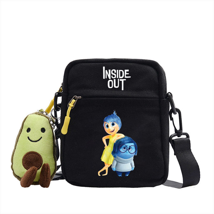 Wholesale Cartoon Printed Pattern Canvas Messenger Shoulder Bag JDC-SD-WuDuomei003