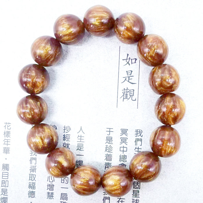 Wholesale Golden Sea Willow Hand String Buddha Pagoda Single Circle Buddha Bead National Style Jewelry