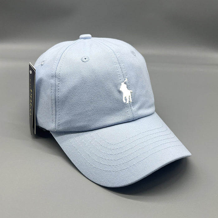 Wholesale Horse Embroidery Baseball Cap Pure Cotton Washed Cloth Unisex Sun Protection