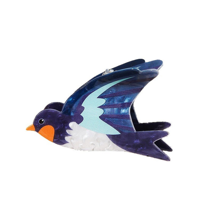 Wholesale Colorful Parrot Claw Hair Clip PVC Creative Bird Design Hair Accessory